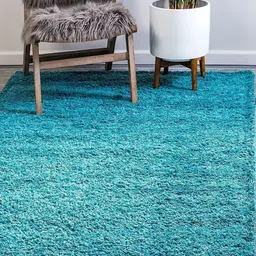 CARPETIFY Turquoise Blue Anti-Skid Carpet-image-96