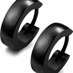 shobhram Unisex Black Earrings-image-48