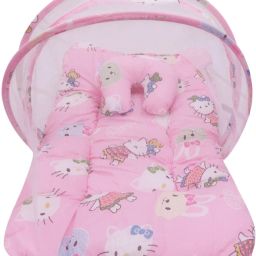 Baby Mosquito Net With Mattress Baby Mattress Teddy Print-image-45
