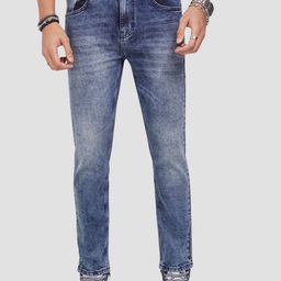 SF JEANS by Pantaloons Men Slim Fit Mid-Rise Low Distress Heavy Fade Jeans-image-41