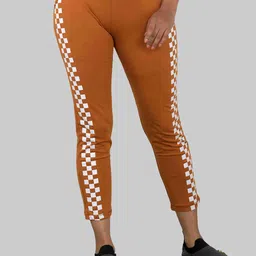 Cheribell Women Printed Mid-Rise Cotton Plain Regular Trousers Trousers-image-66