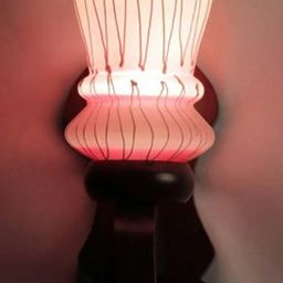 Somil Premium Designer Glass Wall / Night Lamp Elegant & Stylish Dcor Accent for Modern Interiors, color- Pink, White, Size:- 19.5 X 24 X 28 CM-image-57