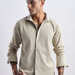 THE BEETEL HOUSE Men Waffle Dobby Regular Slim Fit Casual Shirt-image-23