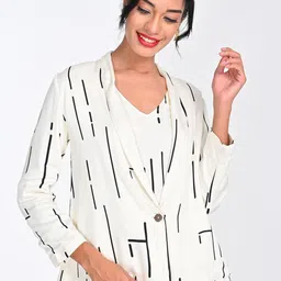 Saltpetre Printed Single Breasted Blazer-picture-34