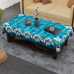 Myntra Elegant Homes Blue Geometric Printed 4-Seater Table Cover-24