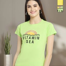 Tromko Women Pack of 3 Geometric Printed Round Neck Cotton T-shirts-image-67