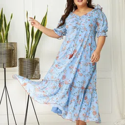 Miss Chase A+ Print Georgette Maxi Dress-image-74