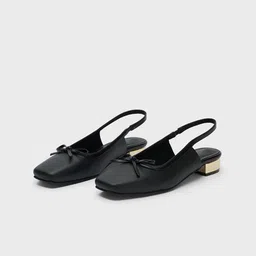 20Dresses Women Solid Square Toe Bows Pumps-19