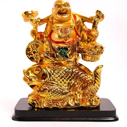 The Spiritual Living Gold-Toned Buddha Figurine Showpiece-picture-4