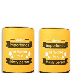 Kuber Industries 2Pcs Yellow& Black Printed Water Camper Covers With Water Level Indicator-picture-0