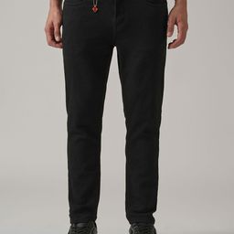 Banana Club Men Carrot Tapered Fit Mid-Rise Slash Knee Jeans-image-28