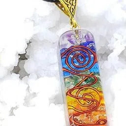 VIBESLE Multi Colored 7 Chakra Pendant image 2