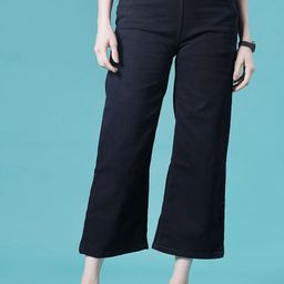 v-mart Women Boot-Leg Mid Rise Black Jeans-picture-11