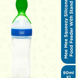 Mee Mee Squeezy Silicone Food Feeder Blue - 90 ml-image-9