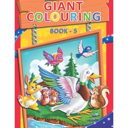 Dreamland Giant Colouring Book 5 for Kids , A3 Big Size Copy Colour Book with 24 Pages ,Drawing, Colouring for Preschool Earlylearners-11
