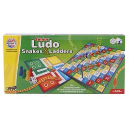 Ratnas 2 in 1 Ludo Snake & Ladder Board Game - Multicolour-picture-11