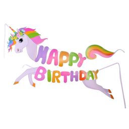 Party Propz Happy Birthday Unicorn Banner - Multicolor-picture-22