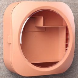 Bathroom 3 Compartment Storage Cabinet - Pink-11