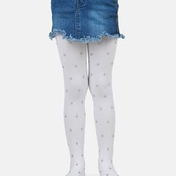 NEXT2SKIN Star Print Pantyhose Stocking - White-image-50