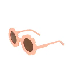 KIDOfash Girls Round Sunglasses with UV Protected Lens SUN-1606-PEACH-51