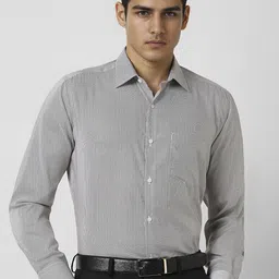 Van Heusen Textured Opaque Printed Formal Shirt-image-84