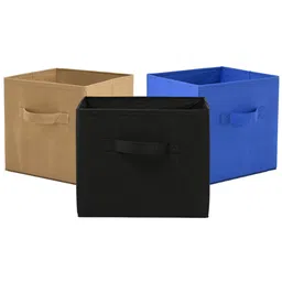 Kuber Industries Black & Beige 3 Pieces Drawer Organiser-8