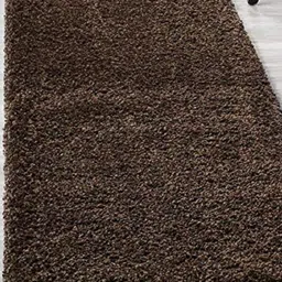 Banchmark Home Furnishings Brown Solid No Shredding Woollen Carpet-image-31