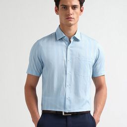 Arrow Liberty Classic Fit Vertical Striped Pure Cotton Formal Shirt-picture-5