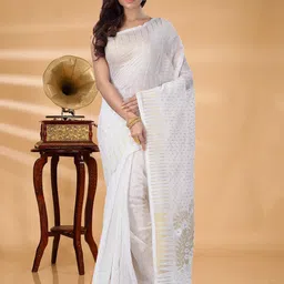SRILOK Woven Design Zari Jamdani Saree-image-54