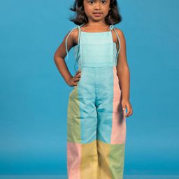 MIRALI Girls Cotton Colourblocked Basic Jumpsuit-image-86