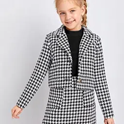 BLOOD PANTHER Girls Printed Long Sleeves Coat with Skirt & T-shirt-image-94