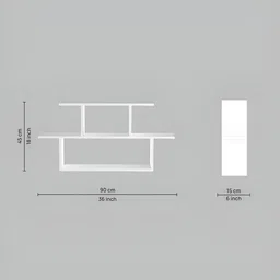 SIVOM White Multipurpose Basic Wall Shelf image 3
