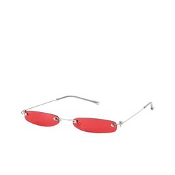 SALTY Women Red Lens & Silver-Toned Rectangle Sunglasses with-image-72