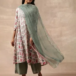 Folk Song Chevron Printed Dupatta-43