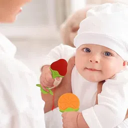 Kritiu Set Of 2 Textured Silicone Baby Finger Toothbrush & Stand Teether image 3