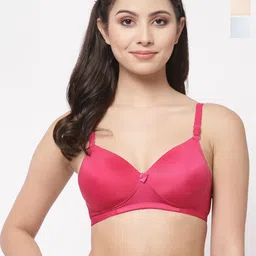 College Girl Pack Of 3 Full Coverage Lightly Padded T-shirt Bra-picture-42