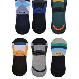 VOICI Unisex Pack Of 6 Colourblocked Cotton Shoe Liners-image-120