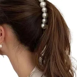 DN ENTERPRISES Women Set of 2 Embellished Banana Clip-16