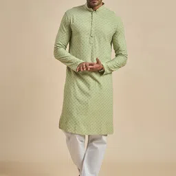 Anouk Men Geometric Thread Work Kurta-picture-10