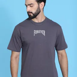 Oversized Graphic Grey T-Shirt-image-95