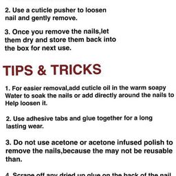 AMOK STORE Set Of 12 Reusable Artificial Press On Nails With Application Kit - Marron image 2