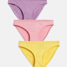 mackly Girls Pack of 3 Low-Rise Bikini Briefs-picture-12