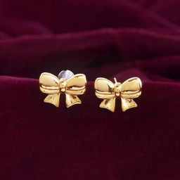 Voylla Trendy Cupid's Gold-Plated Brass Contemporary Studs Earrings-14