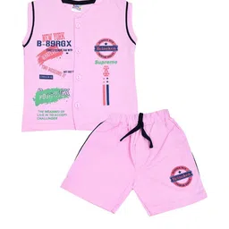 SHAKTI CREATION Boys Pink Clothing Set-6