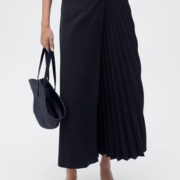 MANGO Pleated Midi Wrap Skirt-picture-37