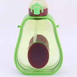 M'andy Kids Green & Brown Sipper Colourblocked Water Bottle - 600 ml-image-12