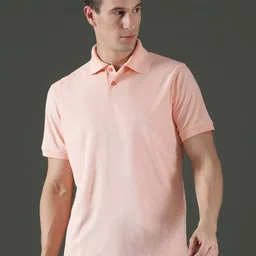 EPPE Men Dry Fit Self Design Polo Collar T-shirt-picture-1