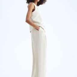 H&M Linen-blend Tailored Trousers-image-73
