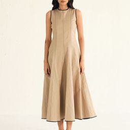 Shop Staple Women Linen Beige Midi Dress-image-88