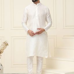 SOJANYA Men Regular Dupion Silk Kurta with Churidar-picture-57